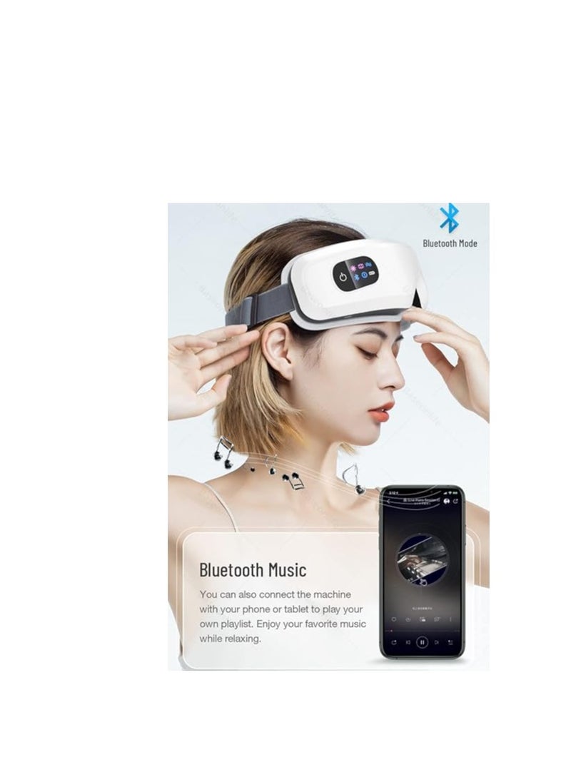Generic 16D Air Cushion Heating Eye Massager with Musical Vibration for Migraine, Dry Eye, Eye Stress and Dark Circles Relief from Bionte  - Image 2