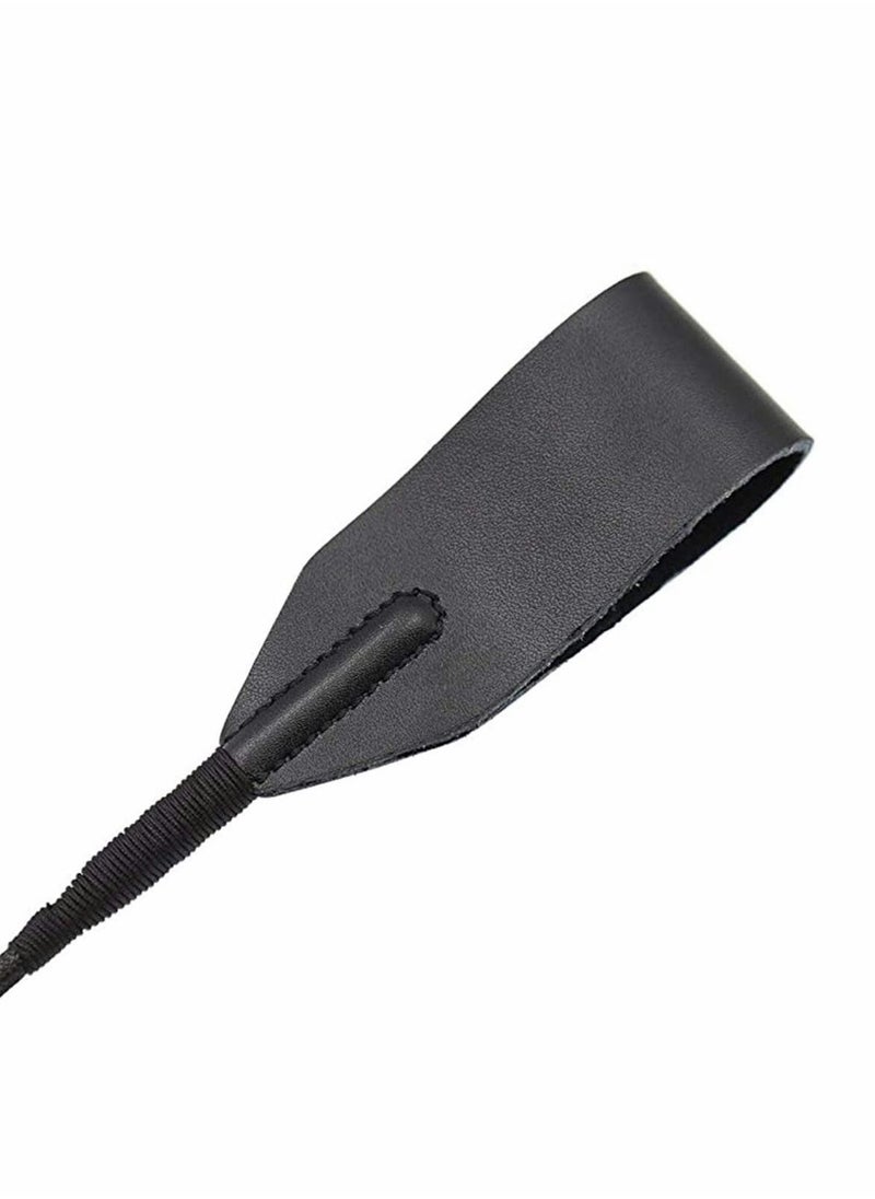 KASTWAVE 18 Inches Real Riding Crop English Whip, with Genuine Leather, Top Premium Quality Crops, Equestrianism Horse Crop Black Horse Whip Leathe  - Image 5