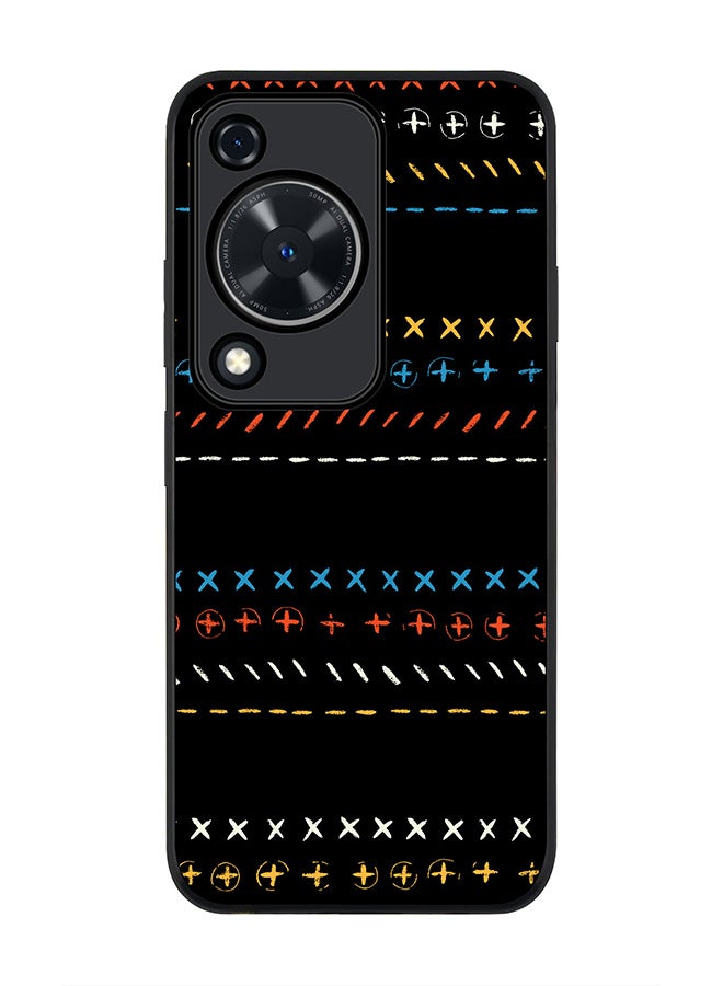 Stylizedd Rugged Black edge case for Huawei nova Y72 / Huawei Enjoy 70 4G, Slim fit Soft Case Flexible Rubber Edges Anti Drop TPU Gel Thin Cover -  Basic Math - Image 1