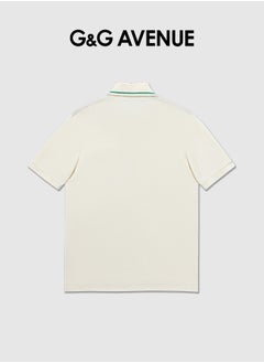 G&G AVENUE Men Short sleeved Polo Shirt with Elastic Golf Ribbon Polo Shirt Men's Flip Collar Short sleeved T-shirt  - Image 2