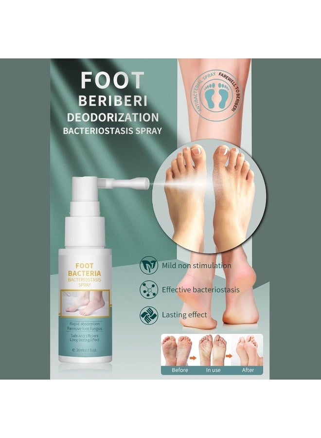 SAFENHAND 20ml Foot Spray Foot Treatment Spray Foot Against Bad Plant Extract Odor Eliminator Gentle Peeling Foot Treatment Spray - Image 2