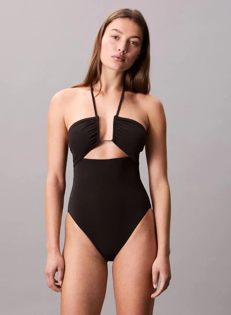 Calvin Klein Pvh Black Bandeau Swimsuit - CK Wire for Women | Best Price UAE