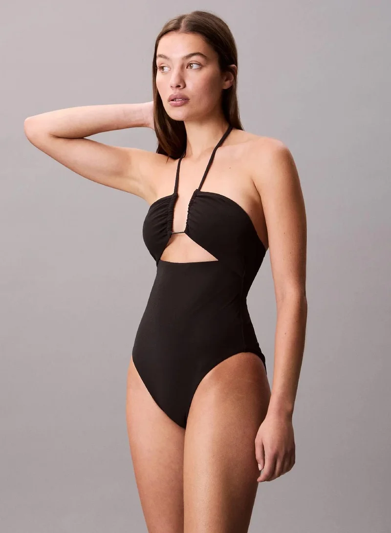 Calvin Klein Pvh Black Bandeau Swimsuit - CK Wire for Women | Best Price UAE