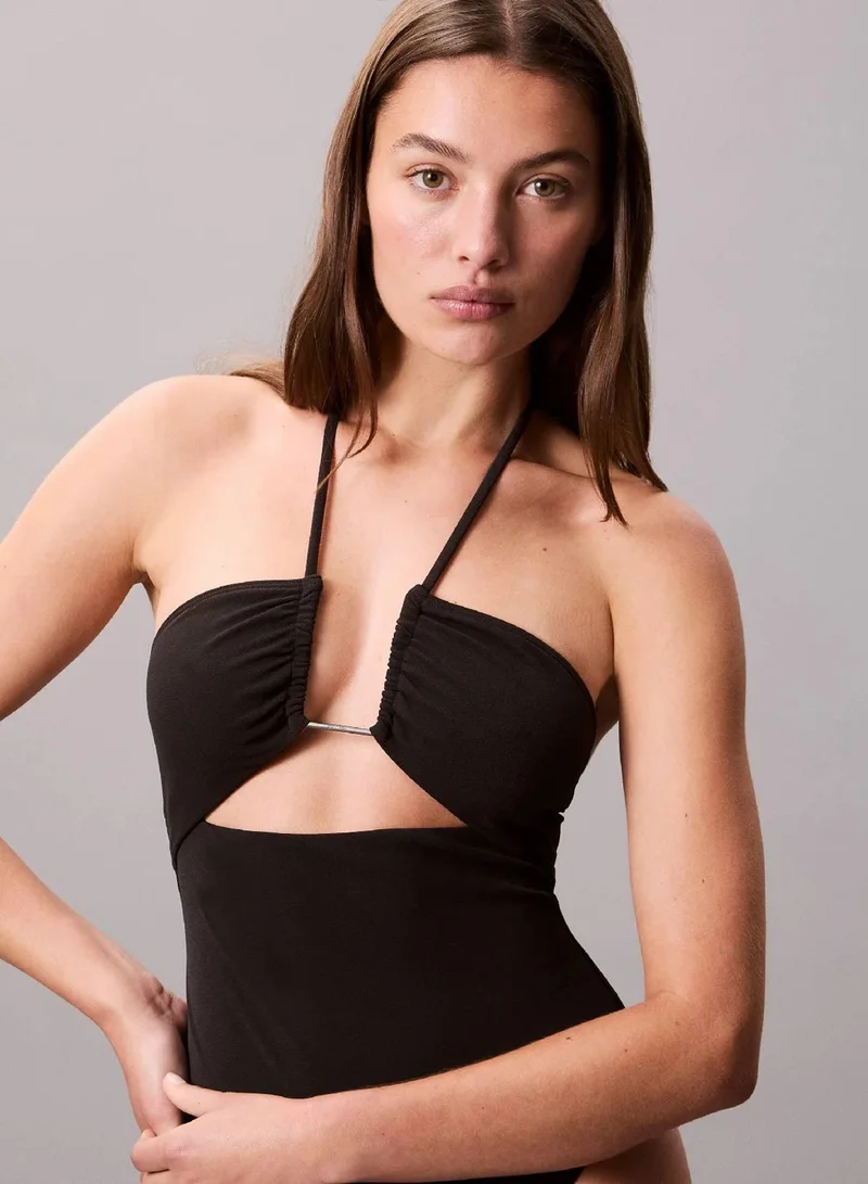 Calvin Klein Pvh Black Bandeau Swimsuit - CK Wire for Women | Best Price UAE