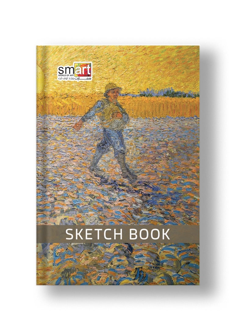 Smart Vincent Van Gogh High Quality Sketchbook 40 Light cream Sheets Size 24x16.50cm 95gm For Drawing, Art - Multi Color - By Smart  - Image 1