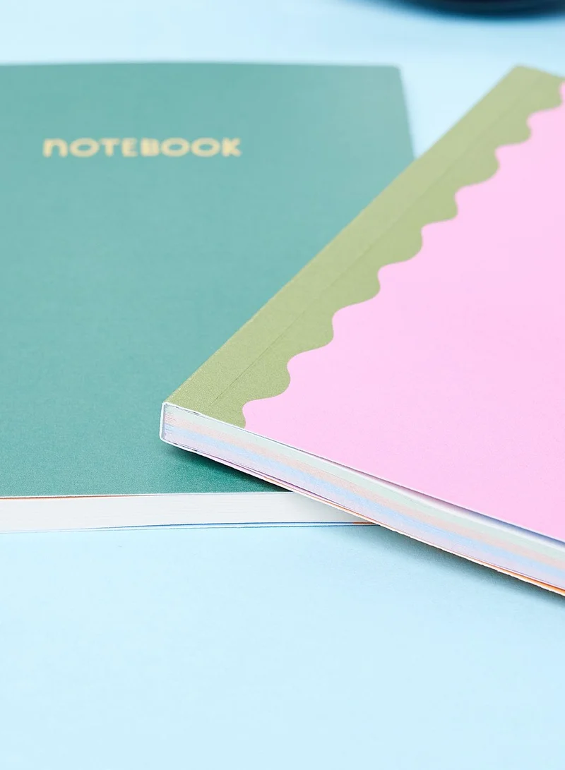 Raspberry Blossom A6 Size Duo Notebooks