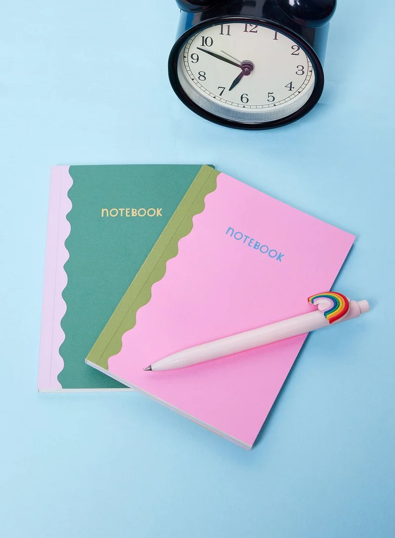 Raspberry Blossom A6 Size Duo Notebooks