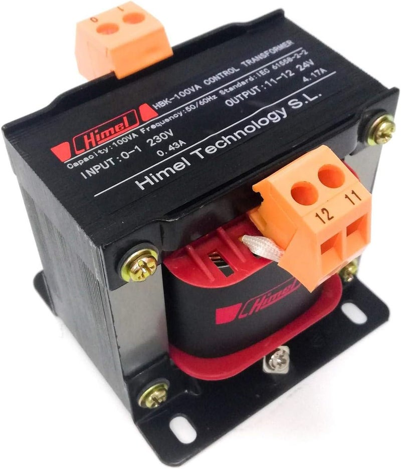 Himel 100VA 230V/24V Control Transformer 50/60Hz - HBK00100E9 Himel - Image 1