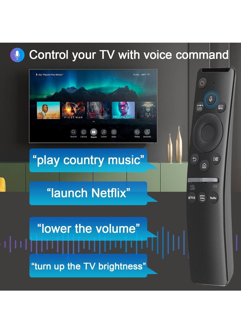 ELTRAZONE Universal Voice Remote Control for Samsung Smart TV LED QLED 4K 8K UHD Crystal Frame HDR Curved Smart TVs, with Shortcut Buttons for Netflix, Prime Video, - Image 5