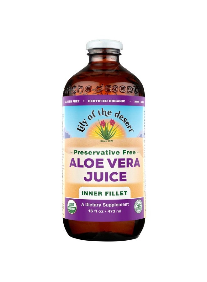 Lily Of the Desert Aloe Vera Juice Organic No Preservatives - 16 oz - Liquid - Image 1