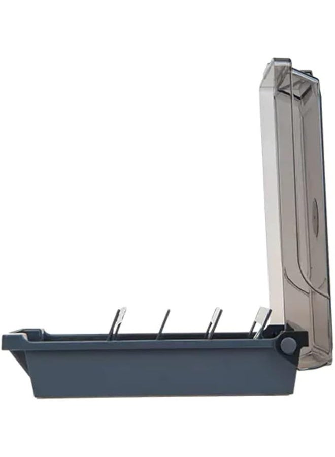 chrome Business Card Holder/Visiting Card Holder 500 Cards, Grey, Small - Image 2