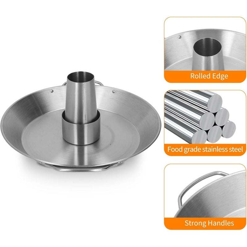 Chicken Holder for Grill Smoker Oven, Stainless Steel Vertical Roaster Rack, Vertical Butt Chicken Stand Roaster, BBQ Rack Barbeque Accessories - Image 2
