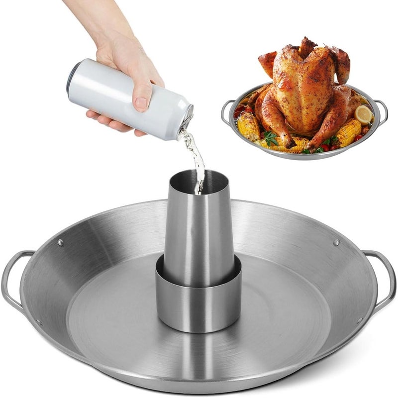 Chicken Holder for Grill Smoker Oven, Stainless Steel Vertical Roaster Rack, Vertical Butt Chicken Stand Roaster, BBQ Rack Barbeque Accessories - Image 1