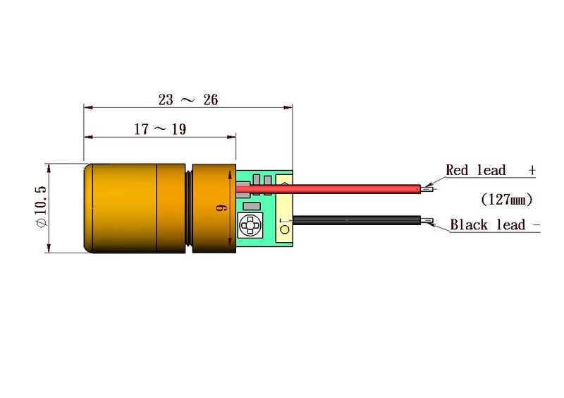 Infiniter Quarton Laser Module VLM-650-02 LPA Red Dot Laser Module (ADJUSTABLE DOT LASER) - Image 2