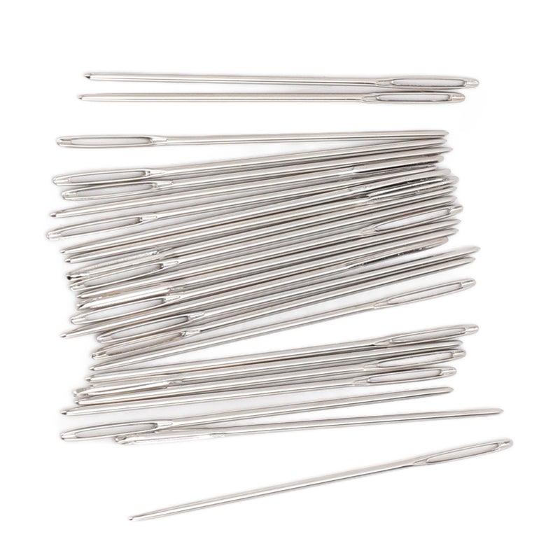 Big Eye Sewing Needles Pack of 25 Without Point Stainless Steel for Hand Embroidery No. 22 - Image 4