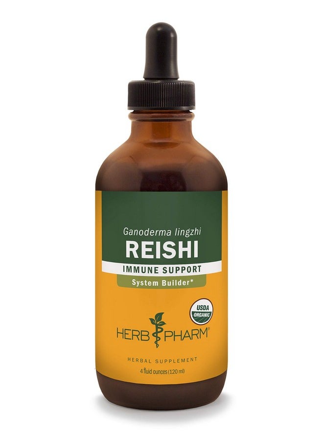 HERB PHARM Reishi Mushroom Liquid Extract Drops Immune System Builder 4 Oz  - Image 2