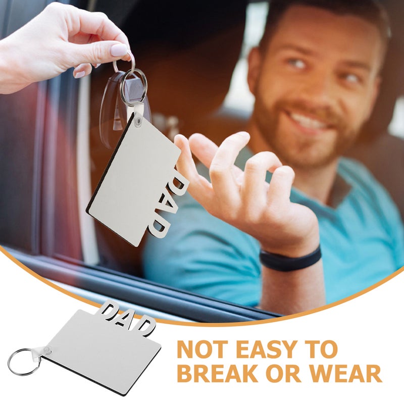 5pcs Sublimation Keychain Blanks Keychain Heat Transfer Keychain Holiday DIY - Image 5