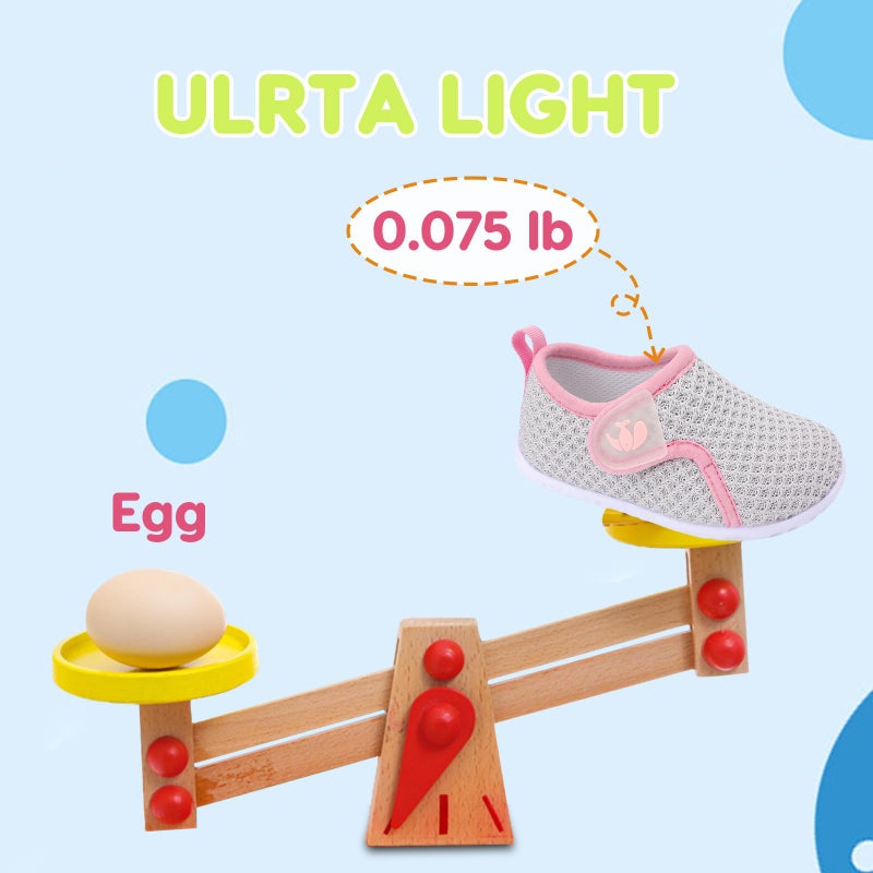 FEETCITY Infant Shoes Girls Boys Slip On Sneaker Newborn Crib Shoes First Walking Shoe Pink Grey - Image 5