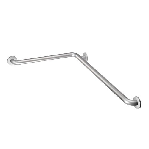 Moen 8994 Bathroom Safety 24-Inch x 36-Inch L-Shaped Peened Bathroom Grab Bar, Peened - Image 1