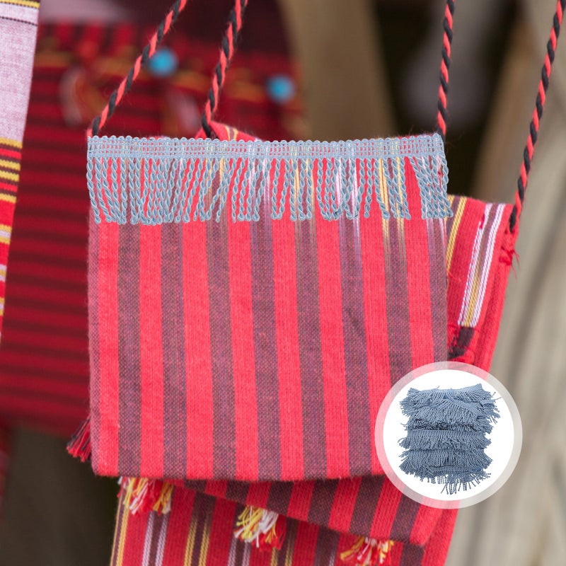 1 Roll Fringed Trim Tassel Trim Elegant DIY Sewing Material for Curtain Making - Image 4