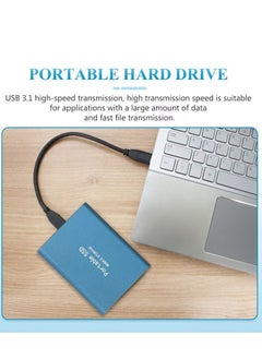 Generic 2TB Portable External Hard Drive, Mini SSD Hard Drives,Solid State External Drives,Computer Backup Drive,USB 3.1 to Type-C Support Data Storage Transfer for Windows XP PC Laptop and Mac(Blue)  - Image 4