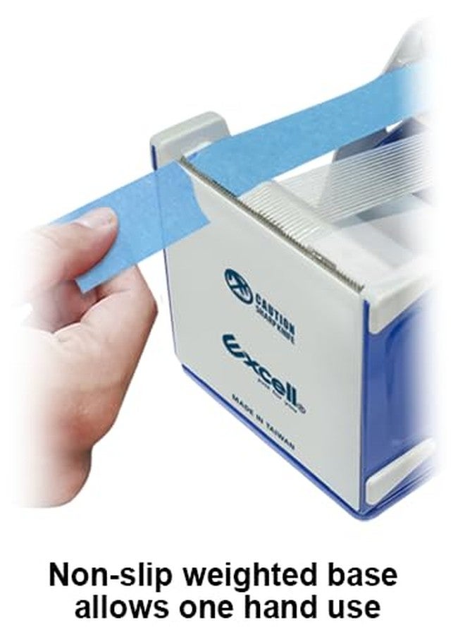ICO Excell Deluxe Triple Extra Wide Metal Multi-Roll Desktop Tape Dispenser with Tiered Metal Separator Bars, EX-3372, 3 inch Wide, 3 inch Core - Image 5