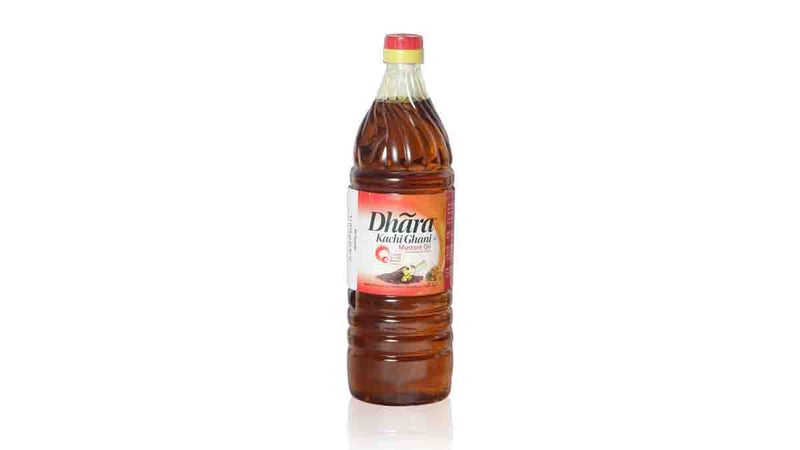 Dhara Kachi Ghani Mustard Oil Pet Bottle 1 Ltr