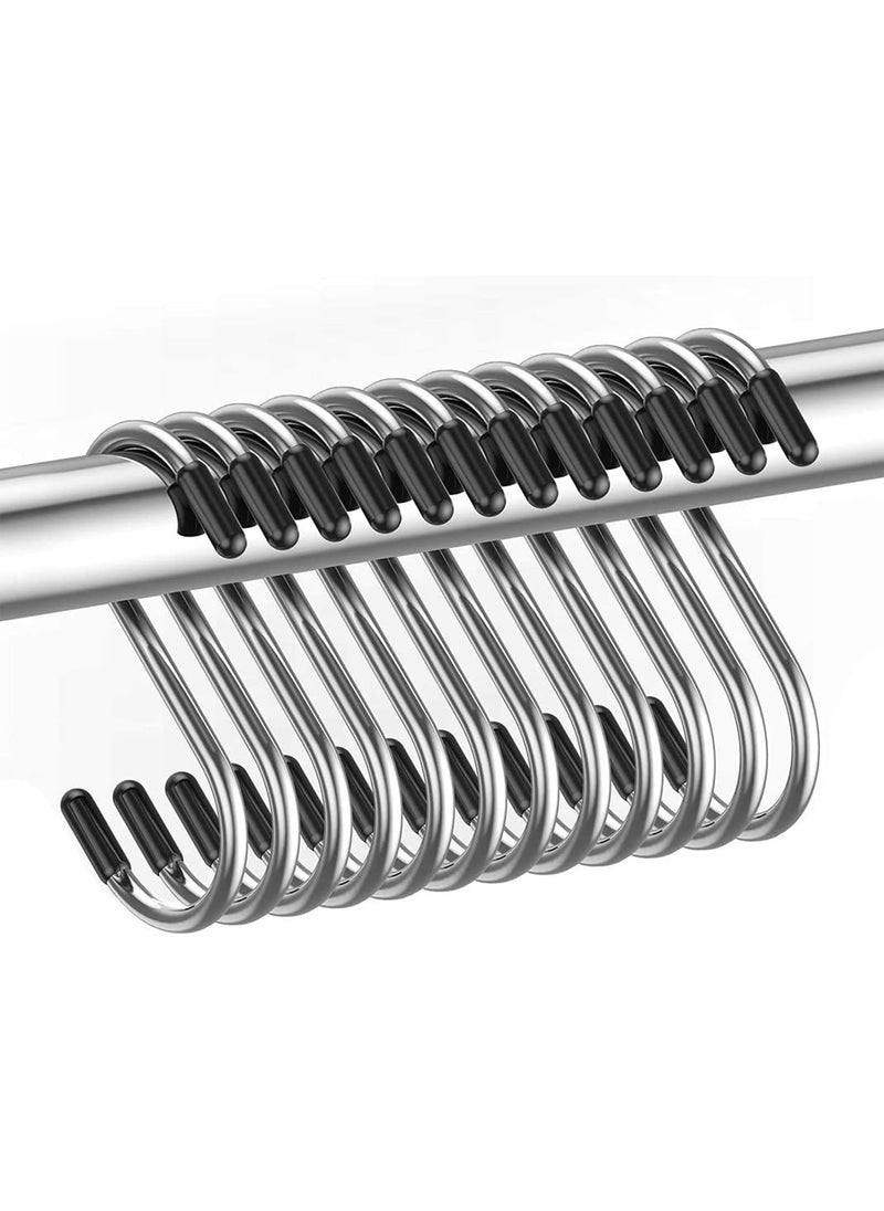 XVIA XVIA Heavy Duty S Shaped Metal Hook Hanging Hangers Hooks for Kitchen Bathroom Bedroom and Office Pan Pot Coat Bag Plants20PCS  - Image 1