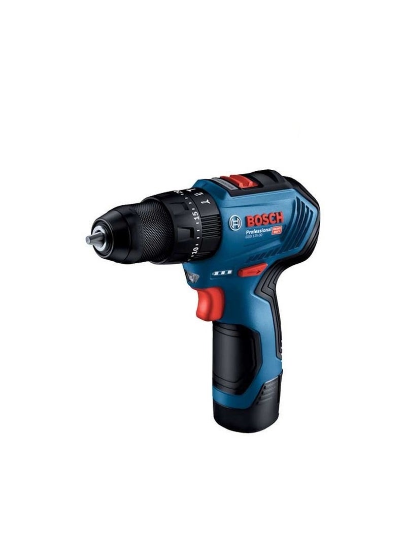 BOSCH GSB 12V-30 Brushless Cordless Drill (with 2 Batteries, 1 Charger & 39 Accs) - Image 1