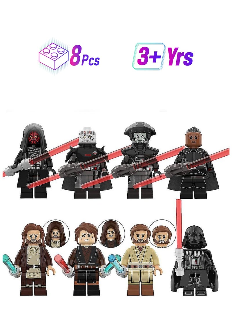 8pcs Star Wars Series Figure Assembled Mini Building Block Action Figures Fans Kid's Toys Gifts  - Image 1