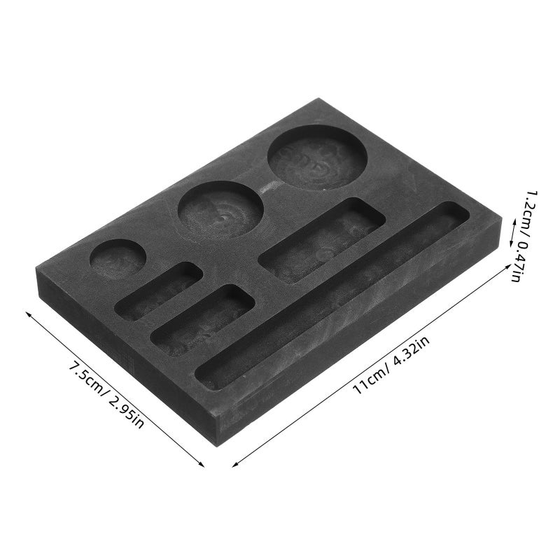 Graphite Casting Ingot Mold 7 Slot Crucible for Metal Smelting Silver Aluminum Copper Brass - Image 3