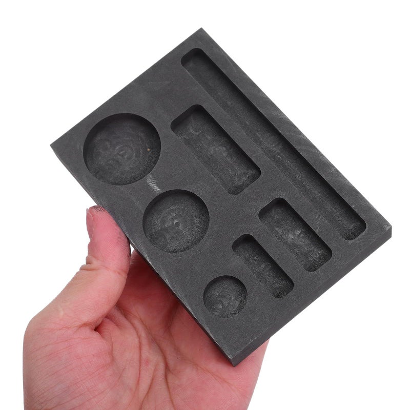 Graphite Casting Ingot Mold 7 Slot Crucible for Metal Smelting Silver Aluminum Copper Brass - Image 5