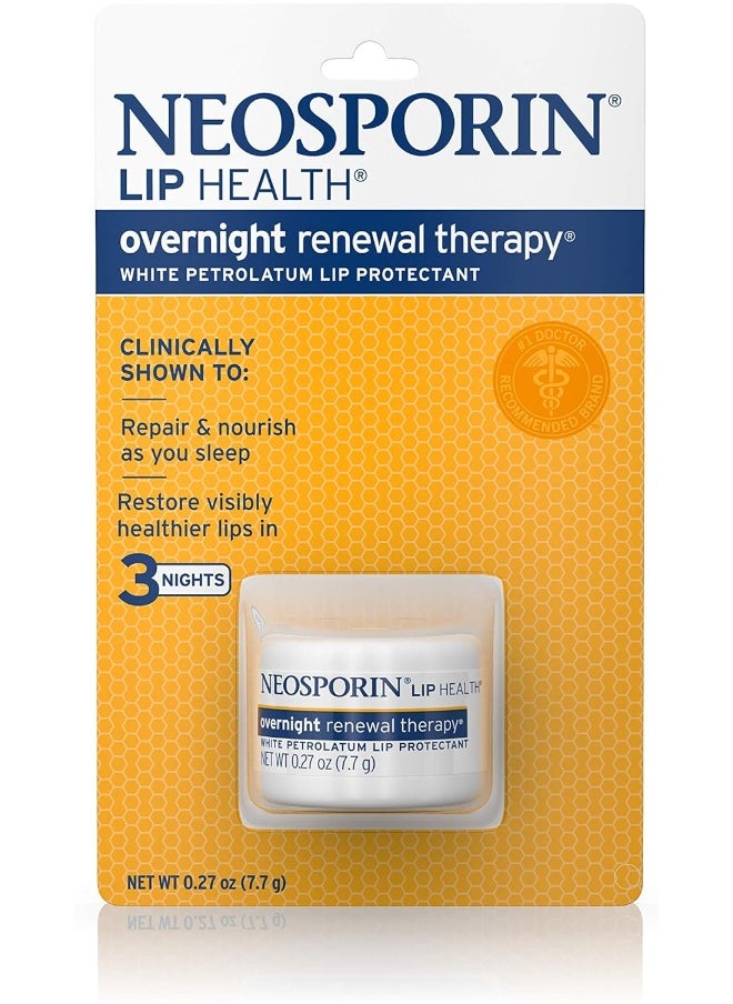 Neosporin - Lip Health Overnight Healthy Lips Renewal Therapy Petrolatum Lip Protectant 0.27 Oz - Image 1