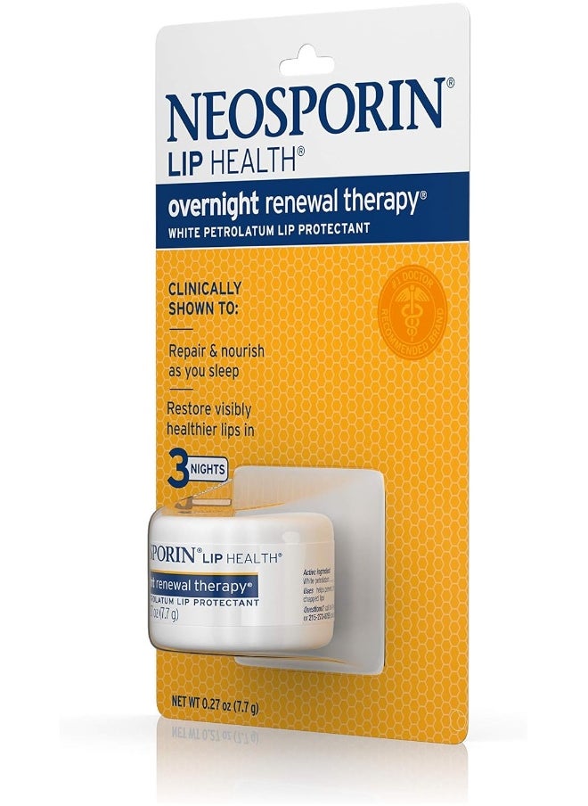 Neosporin - Lip Health Overnight Healthy Lips Renewal Therapy Petrolatum Lip Protectant 0.27 Oz - Image 1