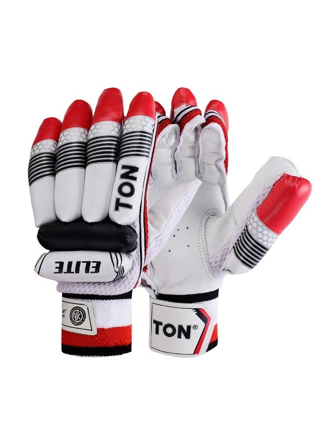 SS Ton Elite Cricket Batting Gloves for Kids - Boy's - LH - Image 1