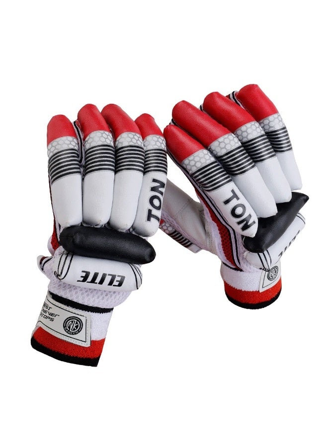 SS Ton Elite Cricket Batting Gloves for Kids - Boy's - LH - Image 5