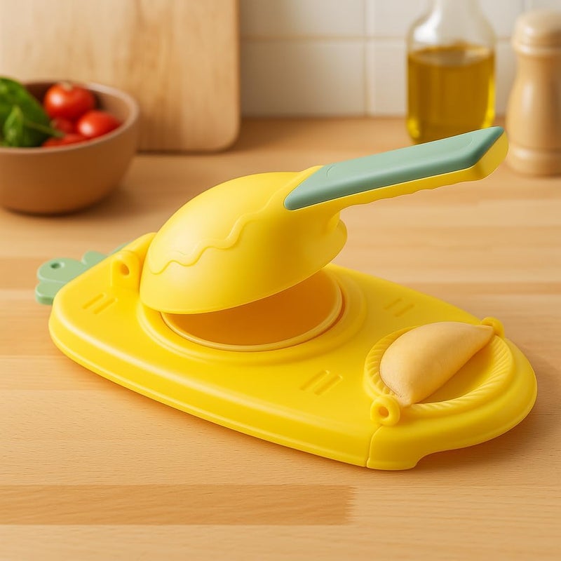 Fitto 2-in-1 Dumpling Maker - Easy DIY Dumpling & Ravioli Maker with Press Mould and Stuffing Spoon, Quick & Simple Dumpling Press Tool for Homemade Dumplings, Empanadas, Ravioli, Pastries & More - Image 2