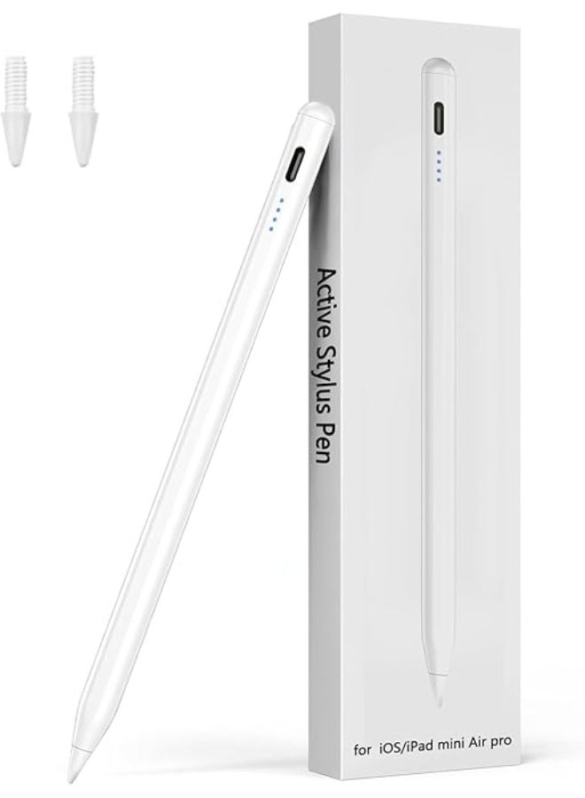 Stylus Pen for iPad – Magnetic & USB-C Charging – Palm Rejection & Tilt Sensitivity – Compatible with iPad 6th–10th Gen, Air 3–5, Mini 5–6, Pro 11/12.9 inch - Image 1