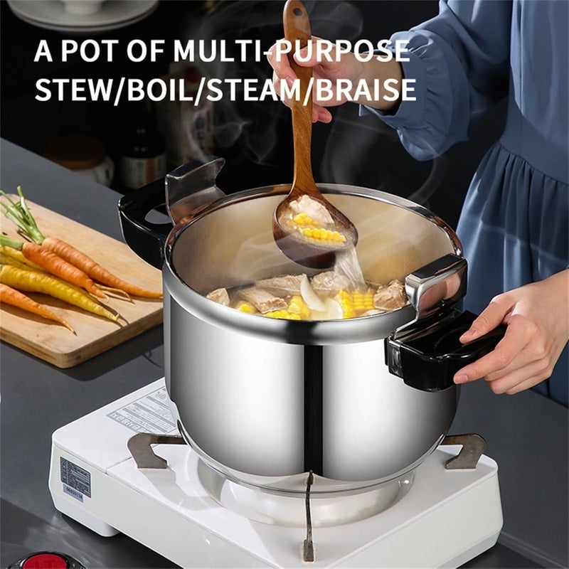 11L High-Quality Speed & Safe Pressure Cooker with Premium Mirror Finish – Energy Efficient Fast Cooking Pot – Advanced Safety Valve & Locking System – Professional Grade Kitchenware - Image 5