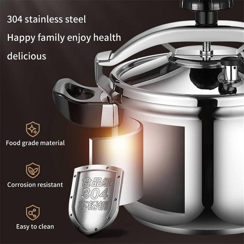 11L High-Quality Speed & Safe Pressure Cooker with Premium Mirror Finish – Energy Efficient Fast Cooking Pot – Advanced Safety Valve & Locking System – Professional Grade Kitchenware - Image 3