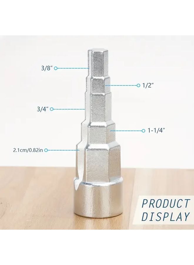 مفتاح مربع رباعي قابل للتعديل أداة معدنية عالمية لإزالة مضخة الصمام - Image 3
