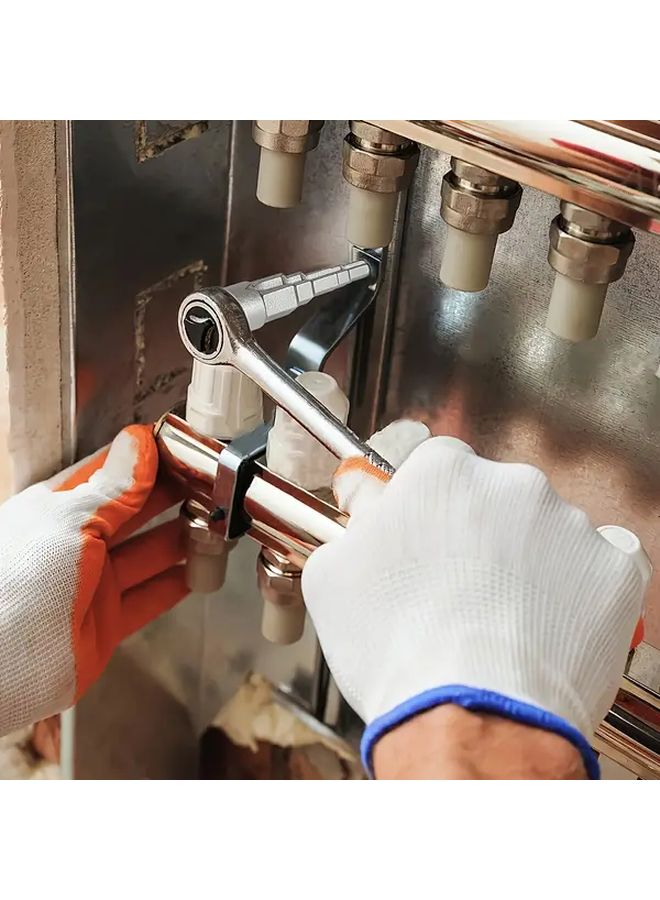 مفتاح مربع رباعي قابل للتعديل أداة معدنية عالمية لإزالة مضخة الصمام - Image 4