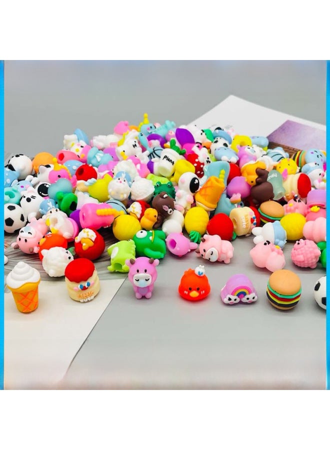PVC Pen Set Doll Toy Plastic Pen Set DIY Miniature Doll Small Twist Twist Egg Cute Doll Spot Batch-Color:Mixed Color 50/bag - Image 1