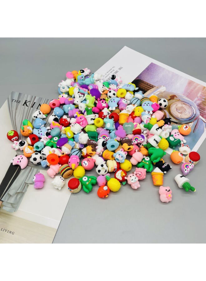 PVC Pen Set Doll Toy Plastic Pen Set DIY Miniature Doll Small Twist Twist Egg Cute Doll Spot Batch-Color:Mixed Color 50/bag - Image 2