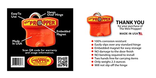 Propper Door Stopper - Professional Door Stop for Moving Office Home or School - Great for Police, Admin, Firefighters and Any time You Need a Door to Stay Open (2 Pack Mini) - Image 3