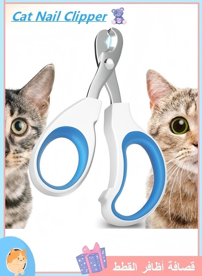 Cat Nail Clipper, Claw Trimmer Made of Stainless Steel, Clean Cut, No Shred, Mirror Finish. Small Animal Nail Clippers for Cats, Kittens, Bunny, Puppy, Rabbit, Gatos, and More - Image 1