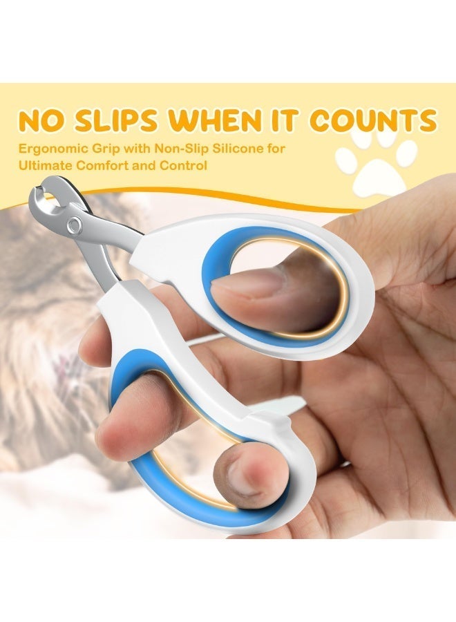 Cat Nail Clipper, Claw Trimmer Made of Stainless Steel, Clean Cut, No Shred, Mirror Finish. Small Animal Nail Clippers for Cats, Kittens, Bunny, Puppy, Rabbit, Gatos, and More - Image 4
