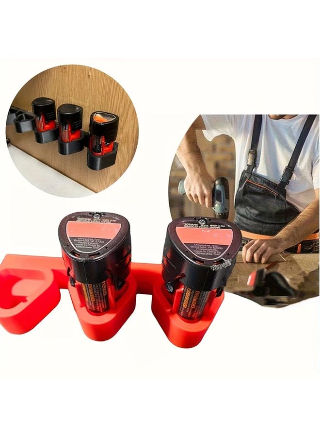 Orange Vertical Battery Storage Rack For Makita BL1830 BL1840 BL1850 BL1860 - Image 2