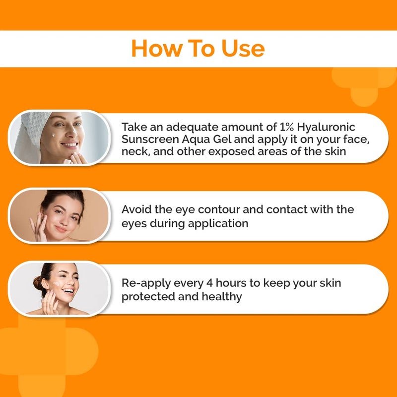 THE derma Co جل واقي الشمس هيدرا 1 حمض الهيالورونيك SPF 50 PA للبشرة الدهنية والجافة المعرضة لحب الشباب 50 جرام - Image 3
