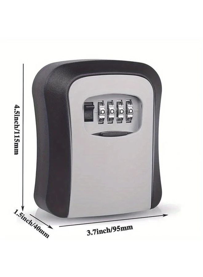 Gray Multi Use Secure Code Lock Box Waterproof Anti Theft Key Storage For Home Office - Image 5
